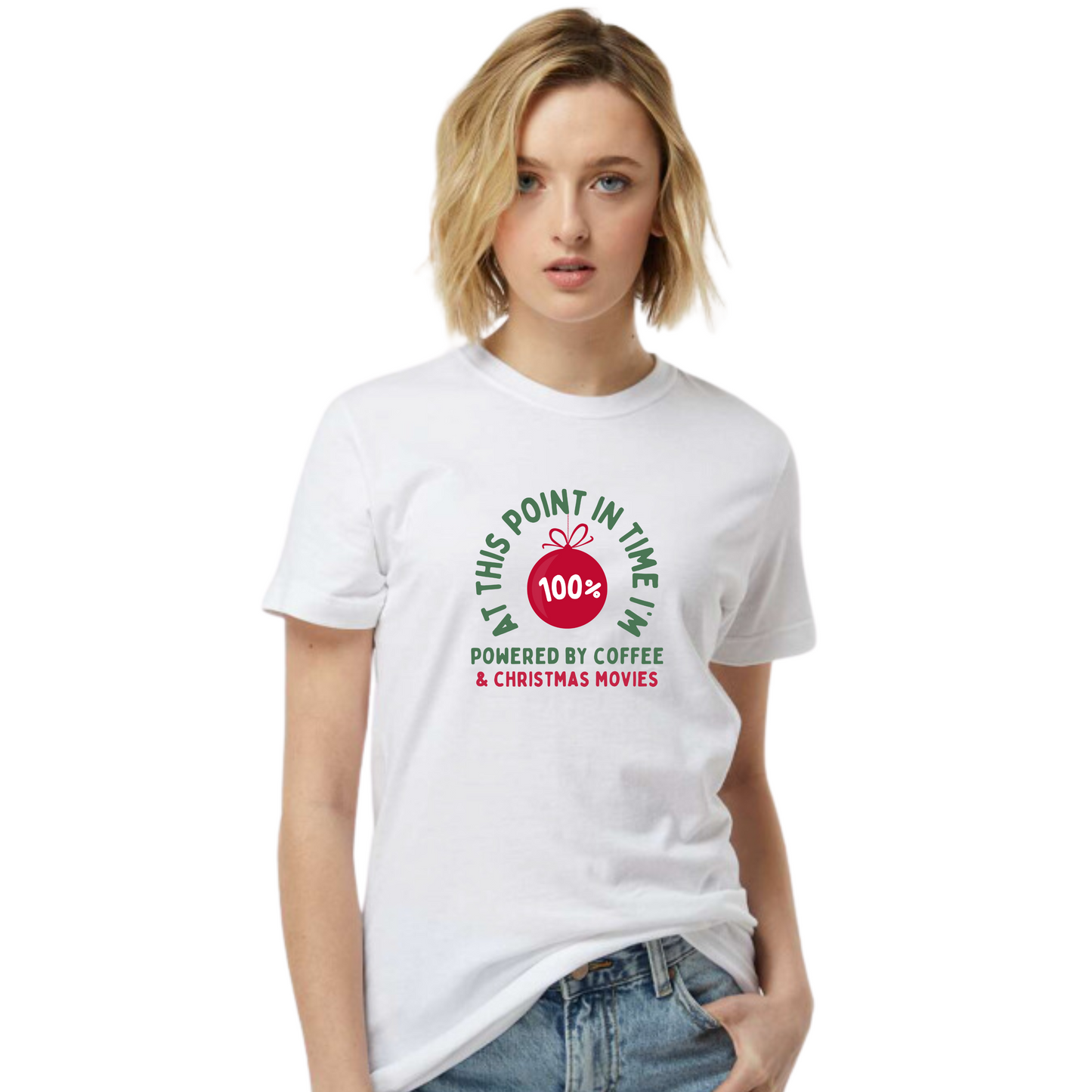 Powered by Christmas & Coffee Regular Unisex T-Shirt